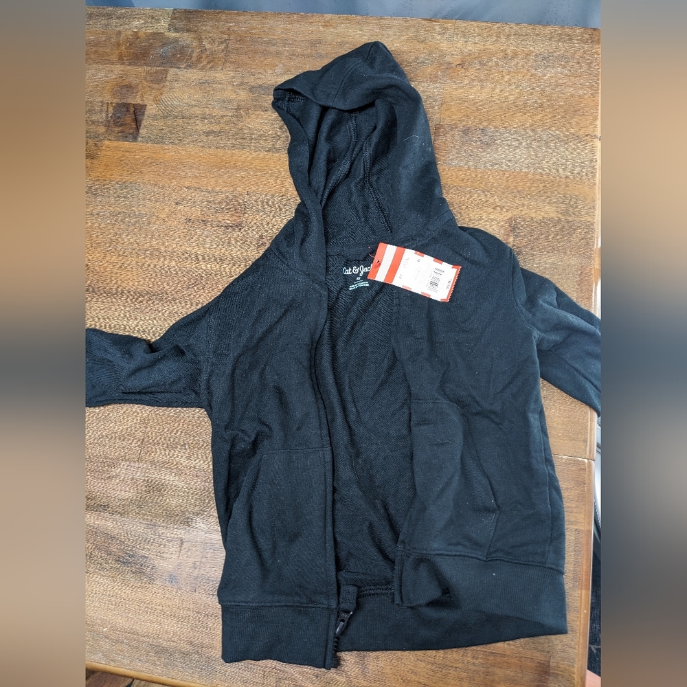 Boys Black Hoodie, Brand New, 4T